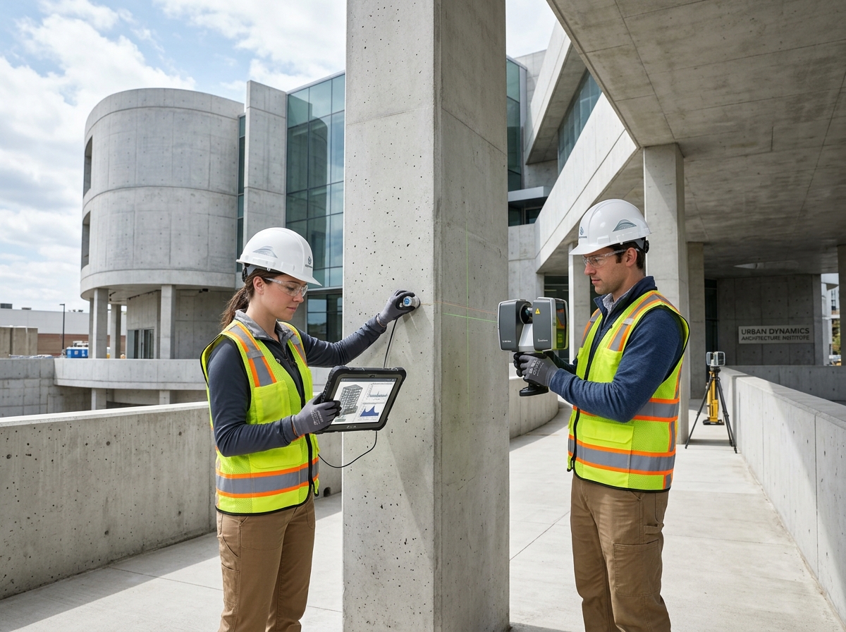 Maatrik Structural Engineers Conducting Ultrasonic Scan